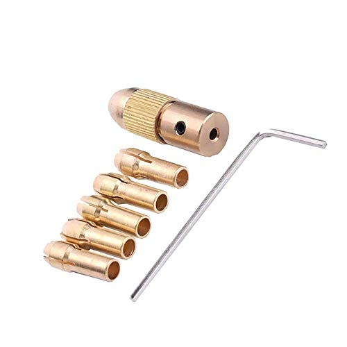 DIY PCB Drill Machine RS-555 Motor with 5 pieces Hand Drill Chuck set and Drill Collet (0.5mm to 3.0mm) for DC Motor - Image 2