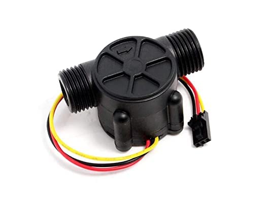 YF-S201 Water Flow Sensor Module With Magnetic Hall Effect-1-30Litre/Minute-Black - Image 2