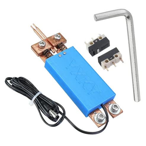 Integrated Spot Welder DIY Mini Handheld Welding Pen(Blue) with NY-D01 40A Digital Display Spot Welding Controller Board