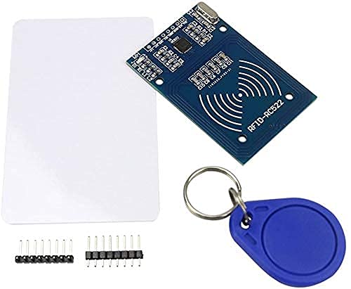 RC522 RFID Kit-13.56MHz RFID-RC522 Reader/Writer Module+Standard Blank RFID Chip+Straight Header Strip+Right-Angle Header Strip+A Special Shaped RFID Tag Keychain - Image 2