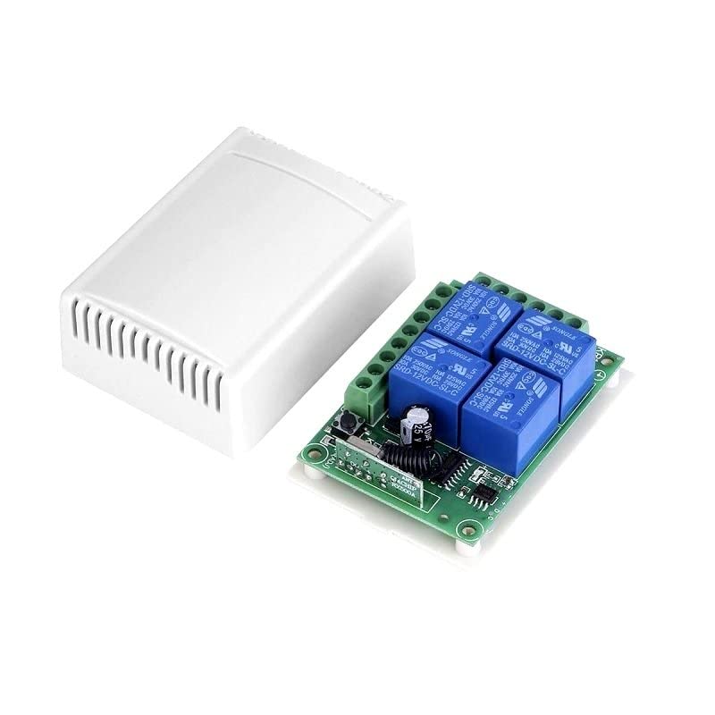 433MHz 24V 4 Channel Relay Module Wireless with RF Remote Control Switch without Battery - Image 2