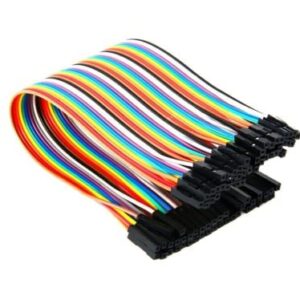 Circuit components Female to Female Jumper Wires Breadboard DuPont 2.54MM 1P-1P - Pack of 40