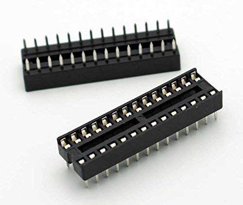 28 Pin DIP IC Socket-Base-Connector for Microcontrollers and IC's (Pack of 5) - Image 2
