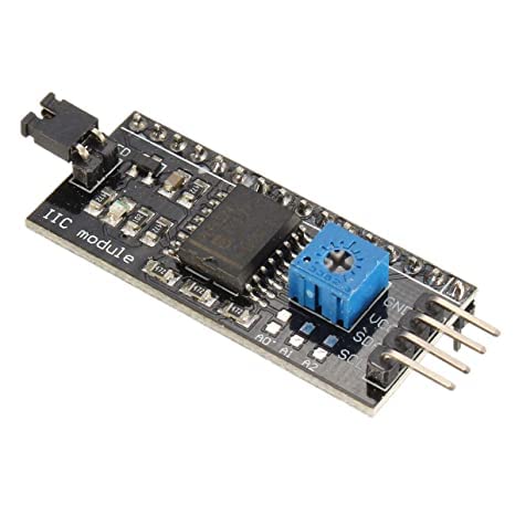 IIC/I2C Serial Interface Adapter Module For 16x2 (1602) Character Alphanumeric LCD Display - Pack Of 1
