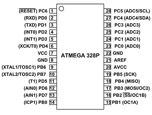 Atmega328P IC with Uno Bootloader DIP 28 PinMicrocontroller IC CHIP for UNO R3 - Image 2