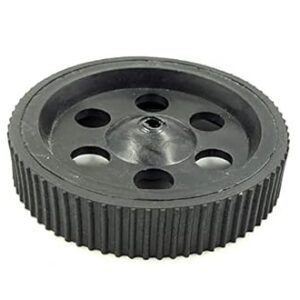 AUTO - BOTIX 1pcs 95mm x 20mm Plastic Robotic Wheel Durable Rubber Black Tire Wheel with metal collet for DC Geared Motor RC Car Robot