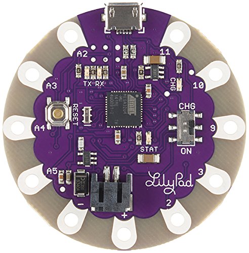LilyPad Development Main Board Arduino USB ATmega32u4 (replaces/upgrade for the ATmega328P) - The silver dollar sized Arduino designed for e-textile and wearable projects! - Image 2