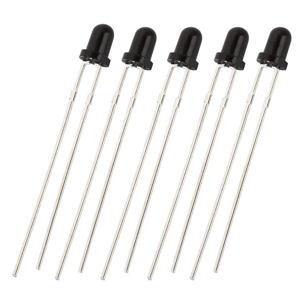 25pcs 5mm 940nm IR Receiver LED Diode Lights Clear Infrared DC 1.2V 30mA 70mW for DIY Projects - Image 2