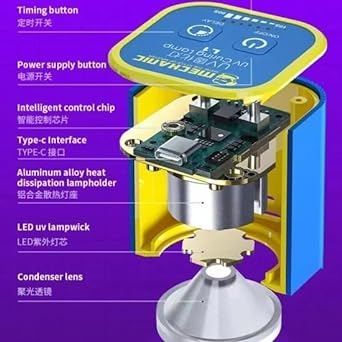Mechanic L1 Uv Curing Lamp For Phone PCB UV Glue Curing Repair, Power: Type-c Charging Cable - Image 6