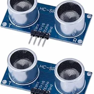 Ultrasonic Sensor HC-SR04 (Pack of 2) Wave Detector Ranging Sensor Module for Distance Measurement (Arduino, ESP32, ESP8266 Compatible)