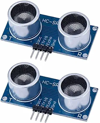Ultrasonic Sensor HC-SR04 (Pack of 2) Wave Detector Ranging Sensor Module for Distance Measurement (Arduino, ESP32, ESP8266 Compatible)