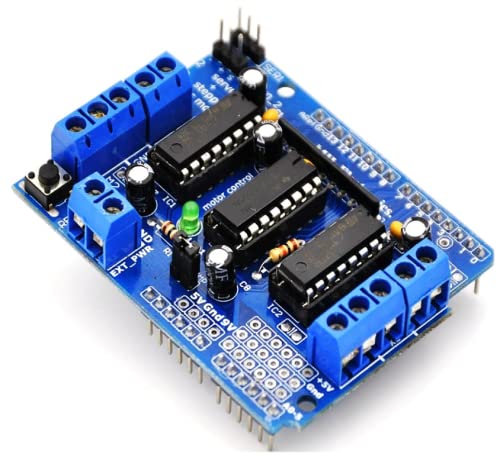 Arduino UNO R3 ATmega328P With USB Cable Black/Blue And L293D Motor Driver For Arduino Combo - Image 2