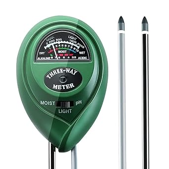 AUTO - BOTIX PH Meter for Soil Testing and Water Testing 3 Way Soil Meter with LCD Display Sunlight Temperature Manual - Image 2