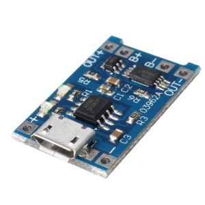MicroUSB 5V 18650 Lithium Battery 1A Charging Module W-TP4056 Protection (1 Piece)