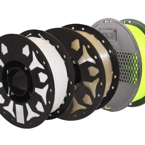 PLA+ 3D Printer Filament, 1.75mm, Dimensional Accuracy +/- 0.03 mm, 1 kg Spool (2.2 lbs), Compatible with Most FDM Printers (Black)