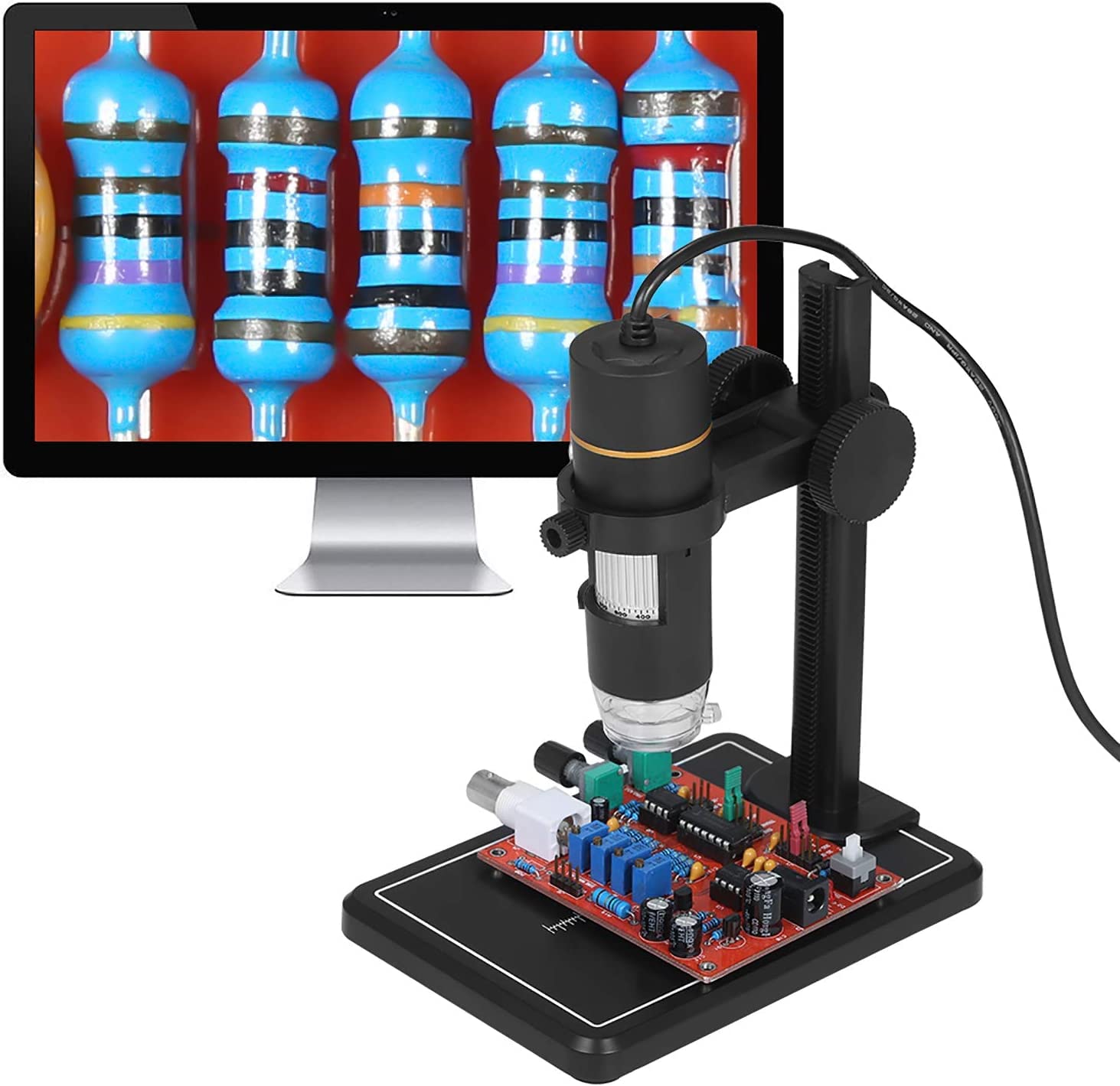 Digital 50X to 1000X Magnification WiFi USB Microscope with 8 LED HD 1080P 2MP Camera, Handheld Microscope Endoscope Magnifier for iPhone Android, iPad Windows MAC (USB-WIFI-1000x) - Image 3