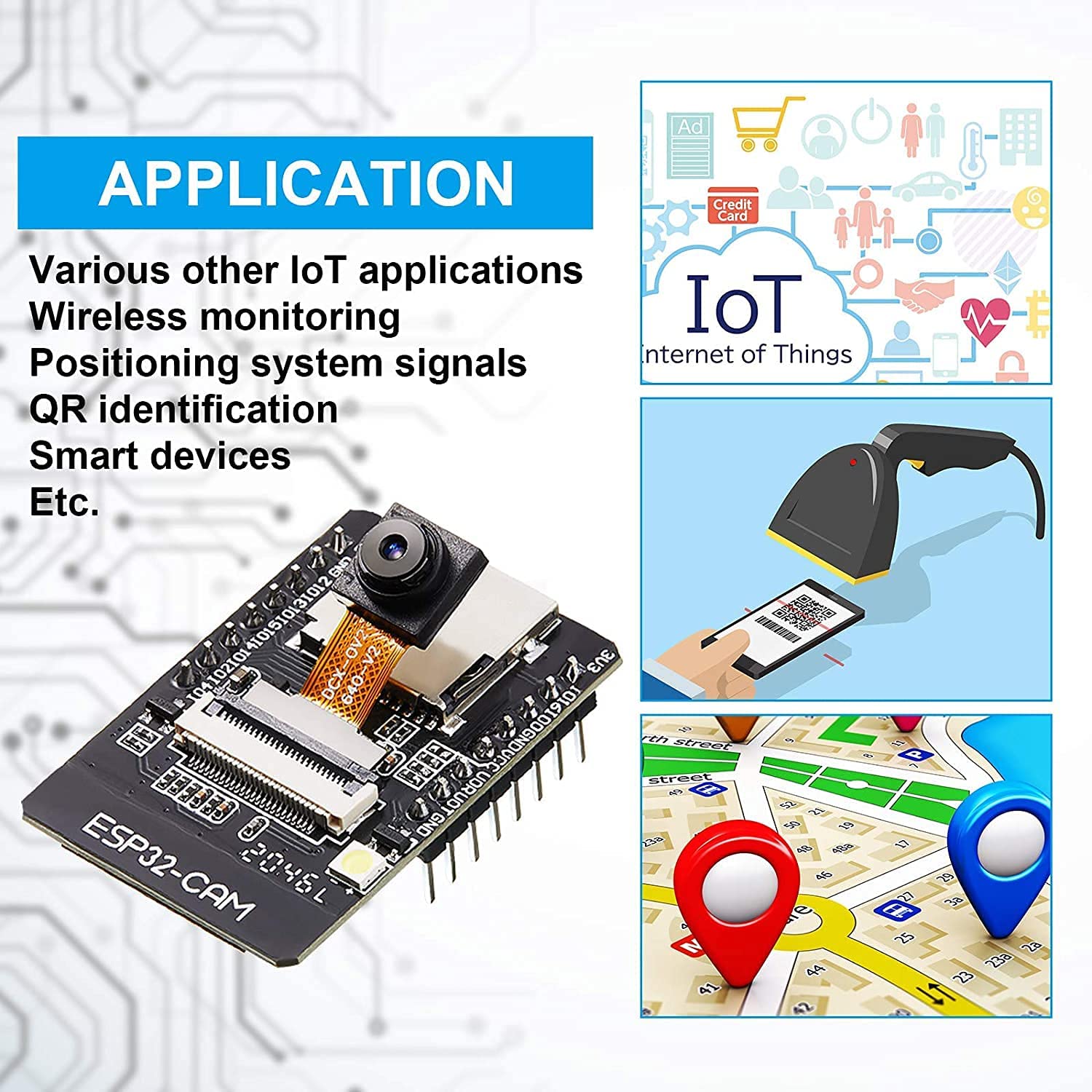 ESP32-CAM Camera Module Development Board ESP32 with Camera Module for Low Power CPU - Image 2