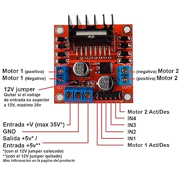 L298N Motor Driver Module Dual H Bridge Dc Stepper For Arduino(Pack of 1) - Image 2