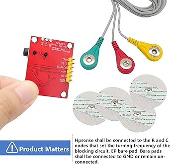ECG Module AD8232 Pulse Heart ECG Monitoring Sensor Kit - Image 4