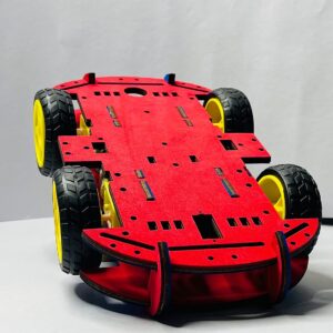 UNBREAKABLE 4 WHEEL DRIVE DOUBLE LAYER SMART ROBO CAR CHASSIS DIY KIT